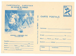 IP 79 - 62a Hockey European Championship, Romania - Stationery - Unused - 1979 - Eishockey