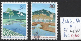JAPON 2443-44 Oblitérés Côte 2.40 € - Used Stamps