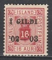 Iceland      .       Yvert    .     Service 14-B        .     *   .     Mint Hinged - Dienstzegels