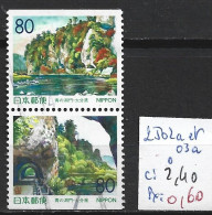 JAPON 2502a-503a Oblitérés Côte 2.40 € - Usados