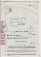 Zuid-Afrika Fiskale Zegel(revenue) Cat. J Barefoot: Revenue JAAR 1955 101+102+103+104 Op Volledig Dokument - Other & Unclassified
