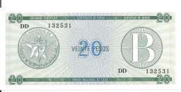 CUBA 20 PESOS ND1985 UNC P FX9 - Kuba