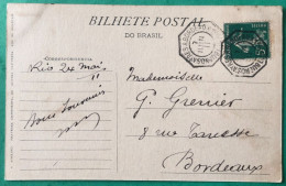 France, Divers Sur CPA, TDA BUENOS AYRES à BORDEAUX 7.6.1911 - (B2277) - Correo Marítimo