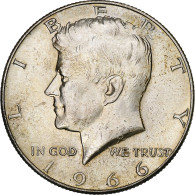 États-Unis, Half Dollar, 1966, Philadelphie, Argent, TTB+, KM:202a - 1964-…: Kennedy