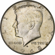 États-Unis, Half Dollar, John F. Kennedy, 1968, Denver, Argent, SUP, KM:202a - 1964-…: Kennedy