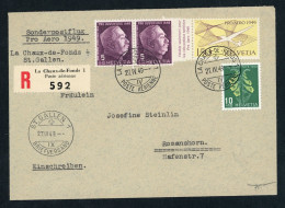 Schweiz Michel Nummer 518 FDC, Einschreiben 1949 - Unused Stamps