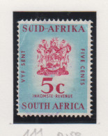 Zuid-Afrika Fiskale Zegel(revenue) Cat. J Barefoot: Revenue JAAR 1961 Nr 111 - Autres & Non Classés