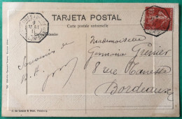 France, Divers Sur CPA, TDA BUENOS AYRES à BORDEAUX 9.5.1911 - (B2301) - Maritime Post