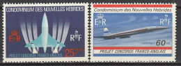 Nouvelles Hébrides Avion Supersonique Franco Britanique Concorde1968 N°276/277 Neuf** - Ongebruikt