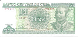 CUBA 5 PESOS 2011 UNC P 116 L - Kuba
