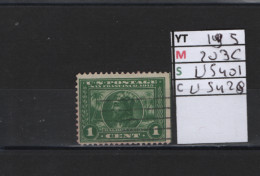 PRIX FIXE Obl 195 YT 203C MIC US401 SCOT US428 GIB V. Numez De Balboa 1912 1915 Etats Unis 58/06 Dentelé 3 Cotés - Used Stamps