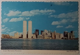 New York City - Lower Manhatan Panorama, World Trade Center - 1984 - Manhattan