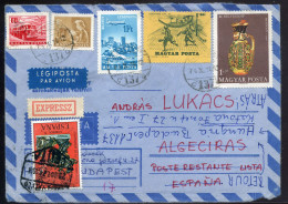 HUNGARY > SPAIN Interesting Retour Airmail Cover 1974 - Lettres & Documents