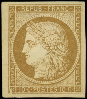 * EMISSION DE 1849 - 1    10c. Bistre-jaune, Très Belles Marges, TB. C - 1849-1850 Ceres