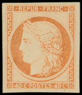 ** EMISSION DE 1849 - R5g  40c. Orange, REIMPRESSION, TTB - 1849-1850 Ceres