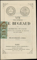 Let EMPIRE NON DENTELE - 11    1c. Olive, BANDE De 3 Obl. Càd ROUGE Des IMPRIMES Sur LE BUGEAUD, TB - 1849-1876: Klassik