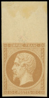 ** EMPIRE NON DENTELE - 13B  10c. Brun Clair, T II, Bdf, Fraîcheur Postale, TTB - 1853-1860 Napoléon III.