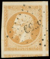 EMPIRE NON DENTELE - 13A  10c. Bistre, T I, 5 Voisins Obl. PC 3359, Superbe. J - 1853-1860 Napoleone III