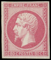 * EMPIRE NON DENTELE - 17B  80c. Rose, Frais Et TB - 1853-1860 Napoléon III.