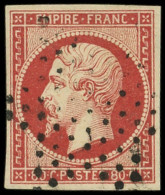 EMPIRE NON DENTELE - 17Ad 80c. VERMILLONNE, Obl. ETOILE, TB/TTB - 1853-1860 Napoleone III