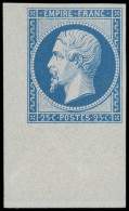 ** EMPIRE NON DENTELE - R15c 25c. Bleu, REIMPRESSION, Cdf, Fraîcheur Postale, Superbe - 1853-1860 Napoleone III