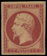 * EMPIRE NON DENTELE - R18d  1f. Carmin, REIMPRESSION, TB - 1853-1860 Napoléon III.