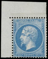 ** EMPIRE DENTELE - 22   20c. Bleu, Cdf, TB - 1862 Napoleon III