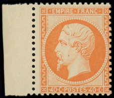 ** EMPIRE DENTELE - 23   40c. Orange, Bdf, Gomme Lég. Craquelée D'origine, Grande Fraîcheur, TTB - 1862 Napoléon III