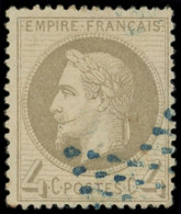 EMPIRE LAURE - 27A   4c. Gris, T I, Obl. ETOILE BLEUE, Effigie Dégagée, TB. C - 1863-1870 Napoléon III Lauré