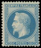 ** EMPIRE LAURE - 29A  20c. Bleu, T I, TB - 1863-1870 Napoleon III With Laurels