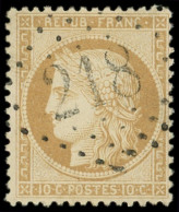 SIEGE DE PARIS - 36   10c. Bistre-jaune, Obl. GC 218, Frappe Superbe - 1870 Siege Of Paris
