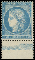 ** SIEGE DE PARIS - 37   20c. Bleu, Bdf, TB - 1870 Siège De Paris