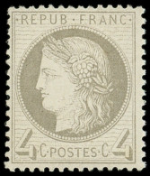 ** CERES DENTELE - 52    4c. Gris, Frais, TB. C - 1871-1875 Cérès