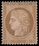 * CERES DENTELE - 54   10c. Brun Sur Rose, Bon Centrage, TB - 1871-1875 Cérès