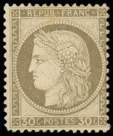 * CERES DENTELE - 56   30c. Brun, Nuance Claire, TB. Br Et C - 1871-1875 Cérès