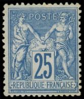* TYPE SAGE - 78   25c. Bleu, T II, TB - 1876-1898 Sage (Type II)
