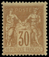 ** TYPE SAGE - 80   30c. Brun-jaune, T II, TB - 1876-1898 Sage (Tipo II)