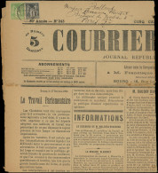 Let TYPE SAGE SUR LETTRES - N°83 Et 102 Obl. Càd St JULIEN (AIN) S. LE COURRIER De L'AIN 18/10/00, TB - 1877-1920: Période Semi Moderne