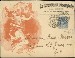 Let TYPE SAGE SUR LETTRES - N°90 Obl. Av. De L'Opéra 20/12/97 S. Env. Illustrée Le Courrier Français, TB - 1877-1920: Période Semi Moderne