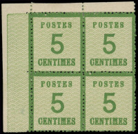 * ALSACE-LORRAINE - 4    5c. Vert-jaune, BLOC De 4 Cdf, TB - Other & Unclassified