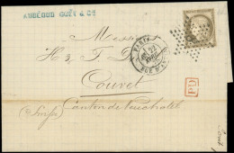 Let LETTRES DE PARIS - N°56 Obl. ETOILE 8 S. LAC, Càd Rue D'Antin Ind. 14, Arr. COUVET, TTB - 1849-1876: Classic Period