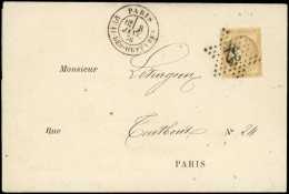 Let LETTRES DE PARIS - N°55 Obl. ETOILE 32 S. LAC, Càd Quai Des Orfèvres 8/1/76, Ind. 21, TTB - 1849-1876: Période Classique