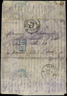 Let Boules De Moulins -  Càd St ETIENNE 3/1/71 S. LAC Du 2/1, Longue Correspondance, Timbres Tombés En Raison De L'immer - War 1870