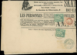 Let AFFRANCHISSEMENTS ET COMBINAISONS - N°51 Et 64 (2) Obl. Càd T17 ARGENTEUIL 29/9/76 Sur Journal "LE GRELOT" Du 24/9,  - 1849-1876: Periodo Clásico