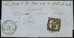 Let LETTRES ET OBLITERATIONS D'ALGERIE - Taxe 3,15c. Obl. ORAN 15/4/67 S. LAC, Càd AIN-TEMOUCHEN 14/4, TB - 1849-1876: Période Classique