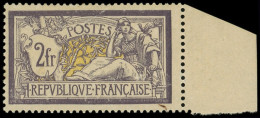 ** EMISSIONS DU XXe SIECLE - 122   Merson,  2f. Violet Et Jaune, Bdf, G. Très Légèrement Jaunie, Sinon Très Frais Et TB - Unused Stamps