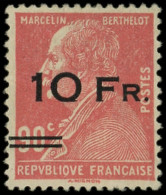 * POSTE AERIENNE - 3   10Fr. Sur 90c. Rouge, Berthelot, ILE De FRANCE, Charn. Légère Et Très Bon Centrage, TB. C - 1927-1959 Ungebraucht