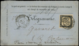 Let TAXE - 6   30c. Noir Obl. Càd T18 TOULOUSE 21/5/78 Répété à Côté Sur Télégramme, TB - 1859-1959 Storia Postale