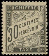 ** TAXE - 18  30c. Noir, TB - 1859-1959 Neufs