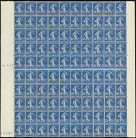 ** ROULETTES - 31  Semeuse Camée, 10c. Outremer, T IV, FEUILLE De 100, Datée 5/4/33, TB - Coil Stamps